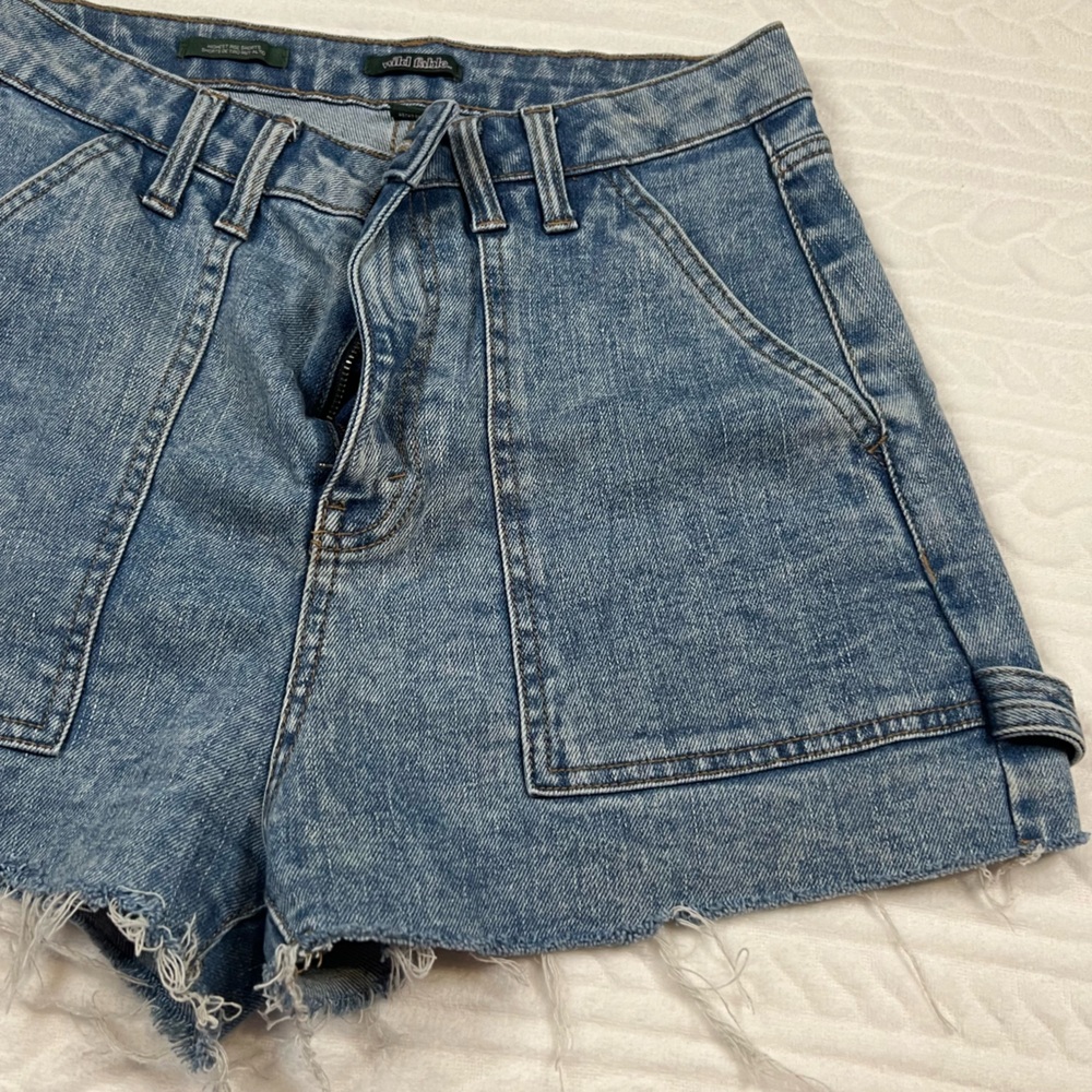 💗 Wild Fable - Women High Waisted Jean Shorts - Picture 3 of 5